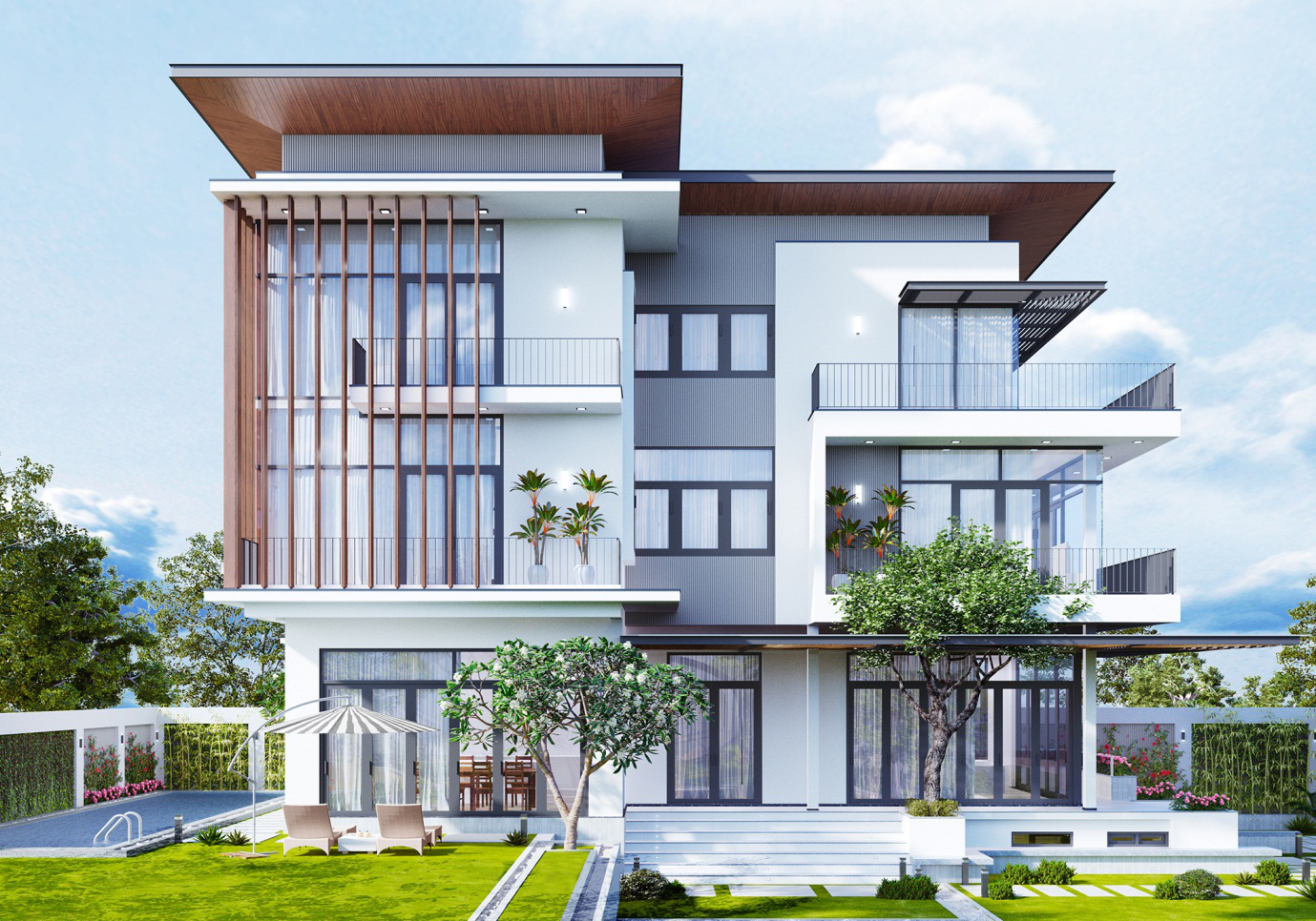 Biệt thụ châu Âu với phong cách hiện đại đẹp, tinh tế- HOME68