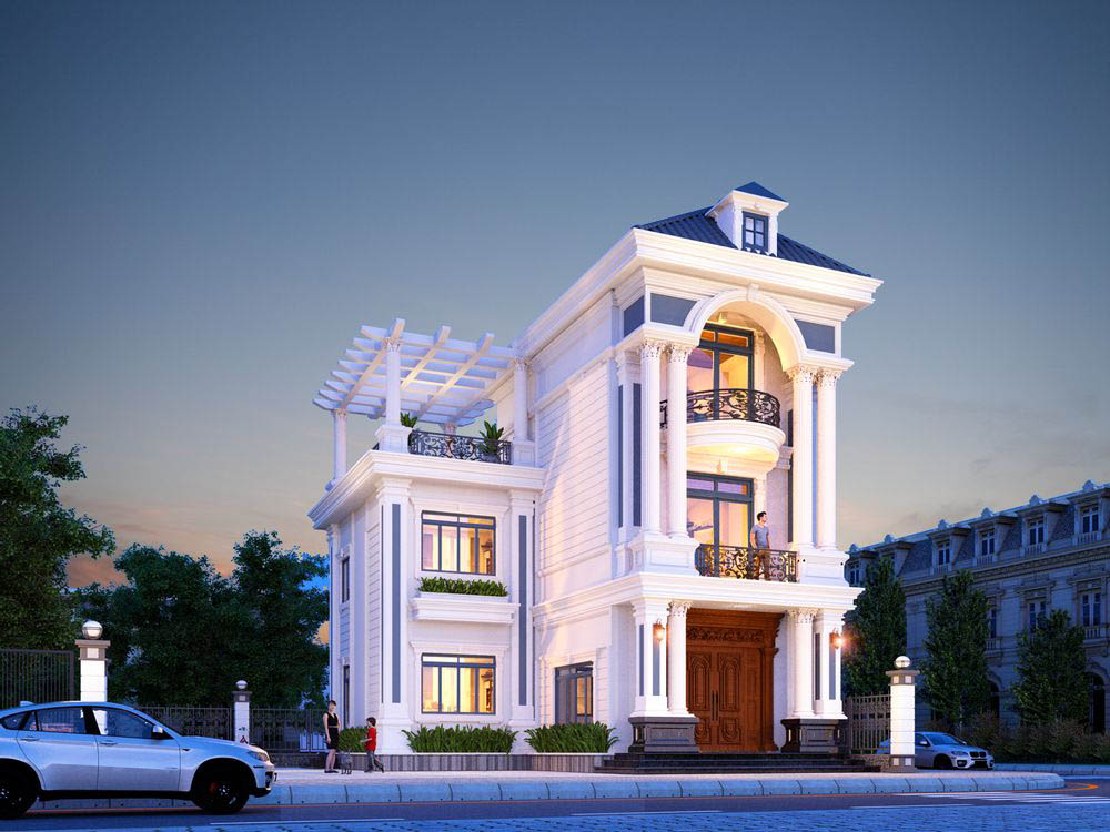 Biệt thự mini 3 tầng đẳng cấp, sang trọng- HOME68
