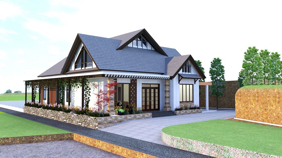 Mẫu biệt thự mini cấp 4 hiện đại, tinh tế- HOME68