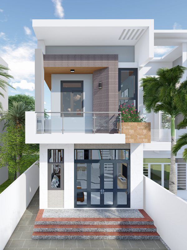 Nhà 1 trệt 1 lầu mái bằng - HOME68