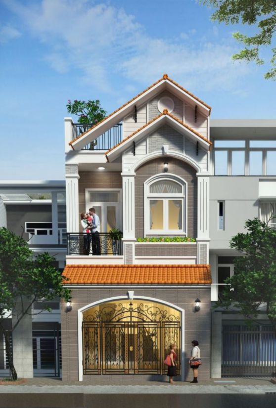 Nhà 1 trệt 1 lầu lệch tầng- HOME68