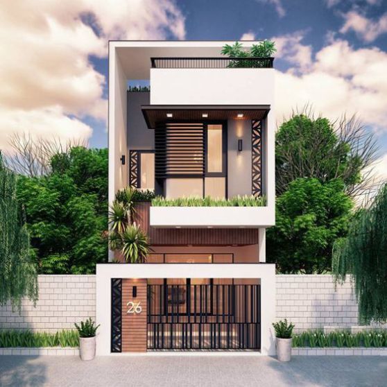 Nhà 1 trệt 1 lầu có gác lửng- HOME68