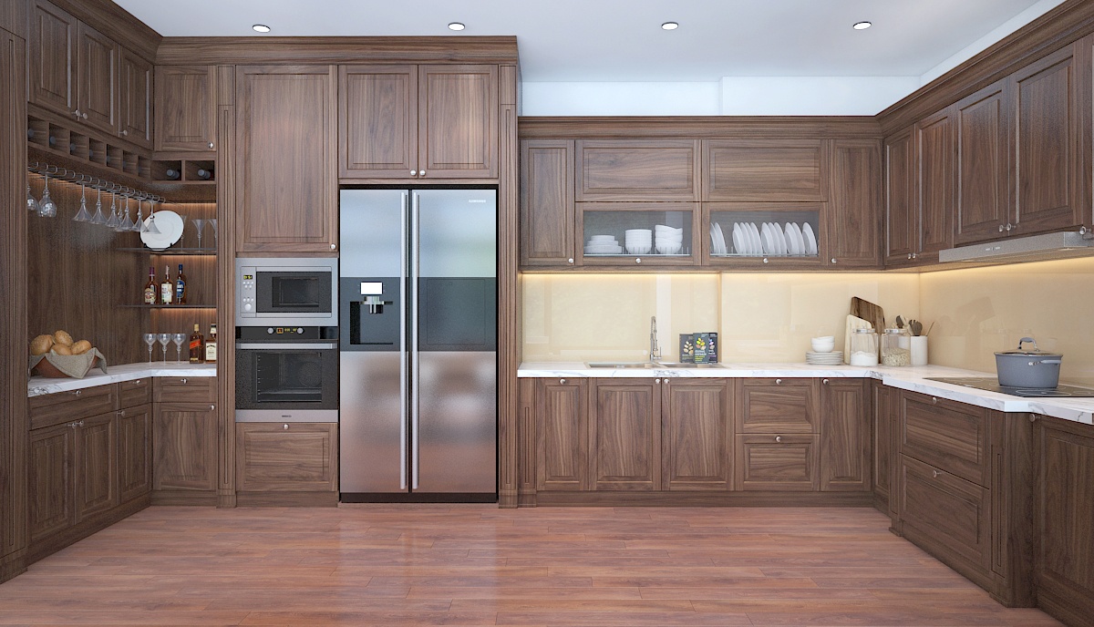 Phòng bếp cho gia chủ mệnh mộc- HOME68