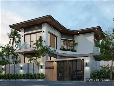 Thiết kế kiến trúc biệt thự 2 tầng hiện đại tại Đồ Sơn, Hải Phòng - CĐT anh Tiến