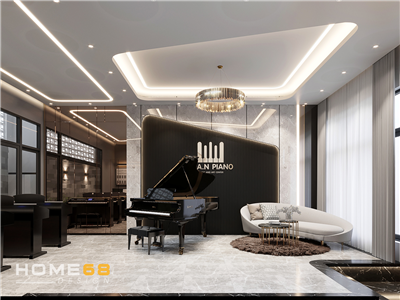 Thiết kế nội thất nhà kết hợp lớp dạy piano hiện đại- CĐT chị Chi tại Ngô Gia Tự, Hải Phòng