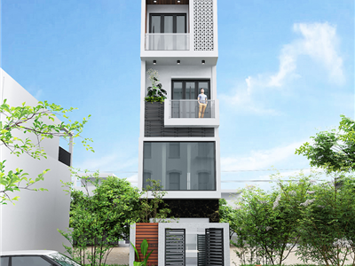 Thiết Kế Kiến Trúc Nhà Phố Hiện Đại - CĐT Chị Thúy tại Kiến An