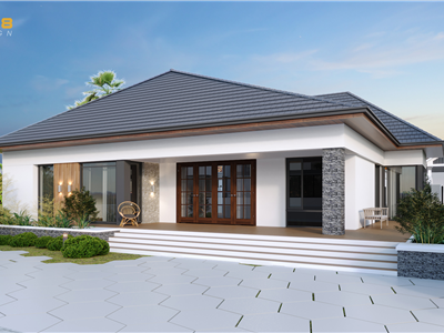 Thiết kế kiến trúc nhà mái thái đẹp, thu hút - CĐT chị Diệp