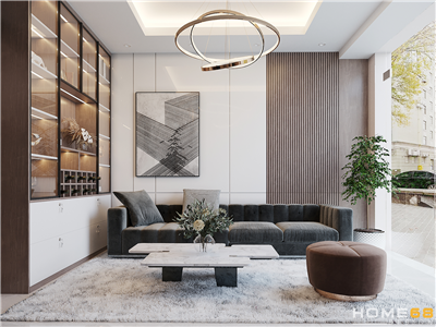 Thiết kế nội thất nhà phố hiện đại, nổi bật- CĐT chị Hằng tại Thủy Nguyên, Hải Phòng
