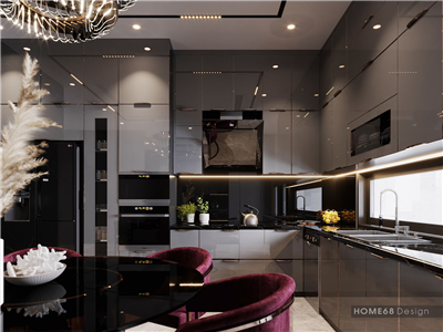 89+ mẫu tủ bếp cánh kính đẹp, cao cấp, chất lượng được yêu thích tại HOME68