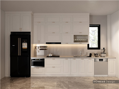 Không Gian Bếp Thời Thượng Với Tủ Bếp Nhựa Picomat Cánh Acrylic Từ Home68