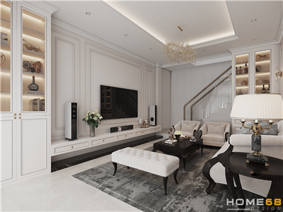 Nội thất nhà phố tân cổ luxury sang trọng, đẳng cấp- CĐT chị Phương Anh tại Đình Đông, Hải Phòng