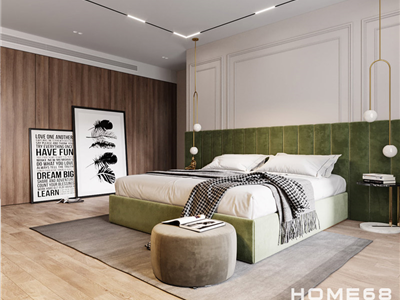 Thiết kế nội thất phòng ngủ master hiện đại, đẳng cấp- CĐT anh Cường tại Văn Cao, Hải Phòng
