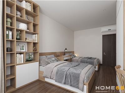 Thiết kế nội thất phòng ngủ hiện đại cho anh Tân tại Mahathan Vinhomes Imperia, Hải Phòng