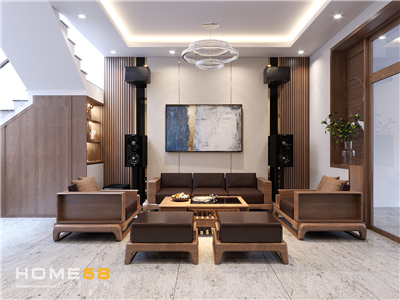 Thiết kế nội thất nhà phố hiện đại, tinh tế- CĐT anh Hải tại Trực Cát, Hải Phòng