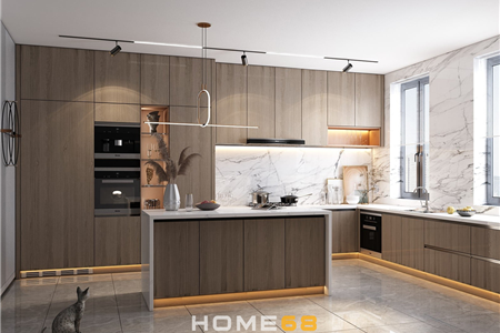 Tủ bếp Laminate hiện đại, sang trọng LAM 09