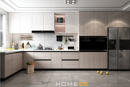 Tủ bếp Laminate màu sắc trang nhã, hiện đại LAM 06