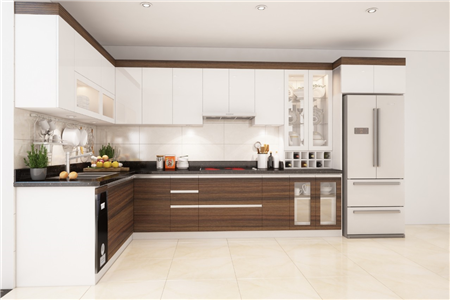 Tủ bếp cánh dán Acrylic và Lamilate