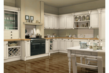 TỦ BẾP GỖ TÂN CỔ ĐIỂN TCD06