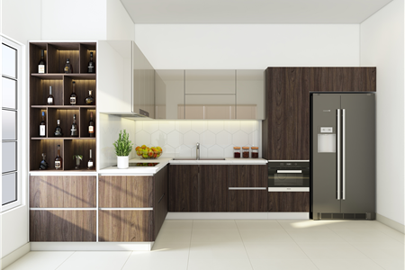 TỦ BẾP LAMINATE - LAM 02