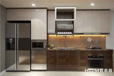 Tủ bếp Laminate nhà anh Hiệp- Dự án chung cư Minato Hoàng Huy, Hải Phòng
