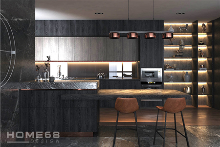 Tủ bếp Laminate nhà anh Hoàng- Dự án Vinhomes Marina Hải Phòng